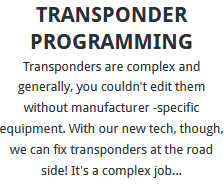 Transponder Programming London